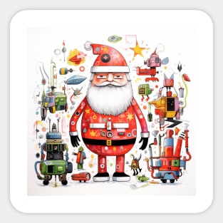 Santa Claus & Cyberpunk 5 Sticker